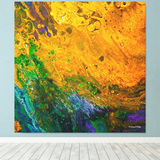 "Renewal" Custom Art Canvas Print Leinwanddruck (Insitu (Holzboden))
