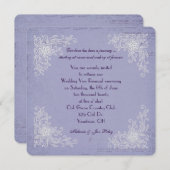 Renewal-Spitzen-Ecken und Musikhintergrund Einladung (Vorne/Hinten)