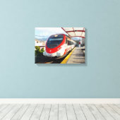 Renfe-Zug am Bahnhof Los Boliches, Costa del Sol Leinwanddruck (Insitu (Holzboden))