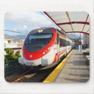 Renfe-Zug am Bahnhof Los Boliches, Costa del Sol Mousepad