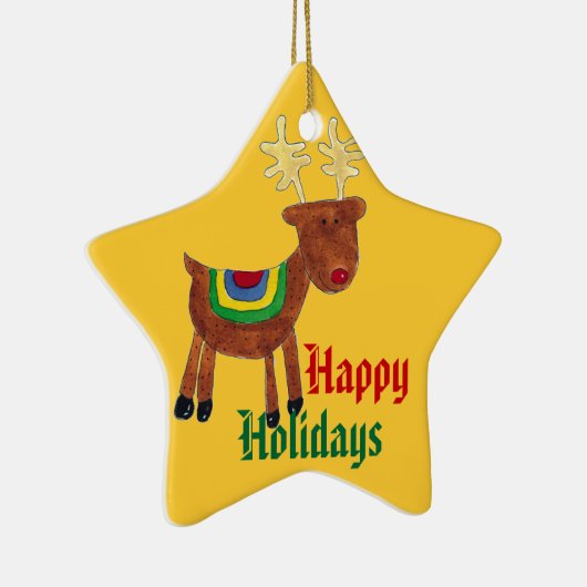 Renfeiertagsverzierung Keramikornament (Rechts)