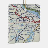 Renfrew ON Vintag Map Keramikornament (Rechts)