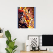 Rengoku Flame Pillar Demon Slayer Kimetsu no Yaib Poster (Heimbüro)