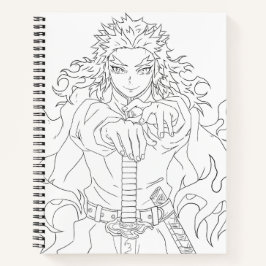 Rengoku inspirierter Manga-Stil Notizblock