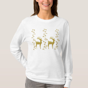 Rengoldweihnachtsfeiertags-Party-Shirts T-Shirt