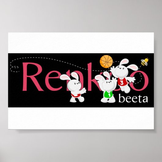 Renkoo Bunnies Logo Poster (Vorne)