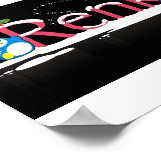 Renkoo Penguin Logo Poster (Ecke)