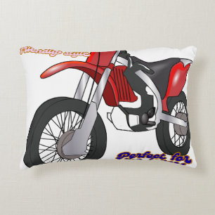 Renn-Dirt-Bike-Kunst Dekokissen