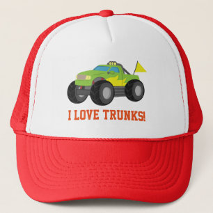 Renn-Green-Monstertruck für Rennfahrer-Jungen Truckerkappe