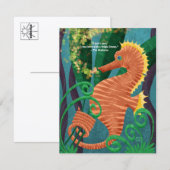 Renn-Seepferdchen-Postkartenset mit 10 Karten (Vorne/Hinten)
