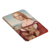 Rennaisance Unicorn und Lady Raphael Malerei Magnet (Rechte Seite)