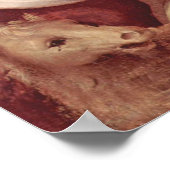 Rennaisance Unicorn und Lady Raphael Malerei Poster (Ecke)