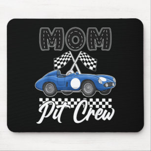 Rennauto-Geburtstagsfeier-Rennfamilie-Mama-Pit-Cre Mousepad