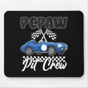 Rennauto-Geburtstagsfeier Rennfamilie Pepaw-Pit Mousepad
