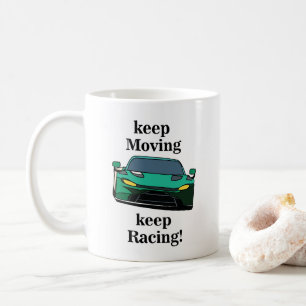Rennauto-Rennfahrer-Geburtstag Kaffeetasse