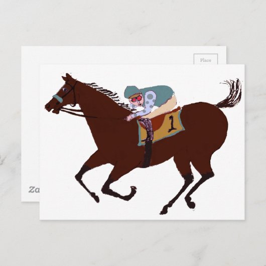 Renndesign Postkarte (Vorne/Hinten)