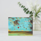 Rennen 3 postkarte (Stehend Vorderseite)