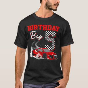 Rennen 5. Geburtstag Jungen Party Rennsport 5 Jahr T-Shirt