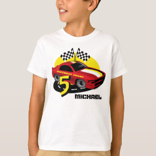 Rennen-Auto-5. Geburtstags-Shirt T-Shirt