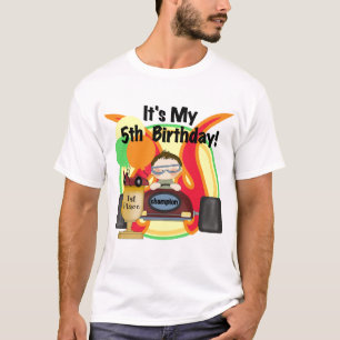 Rennen-Auto-5. Geburtstags-T - Shirts und