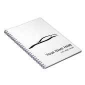 Rennen-Auto-Notizbuch - personalisiert Notizblock (Rechte Seite)