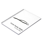 Rennen-Auto-Notizbuch - personalisiert Notizblock (Linke Seite)