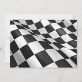 Rennen-Auto-Party Einladungs-Laufen Themed Einladung (Rückseite)