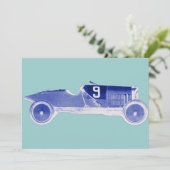 Rennen-Auto-Thema-Party Einladungen (Stehend Vorderseite)