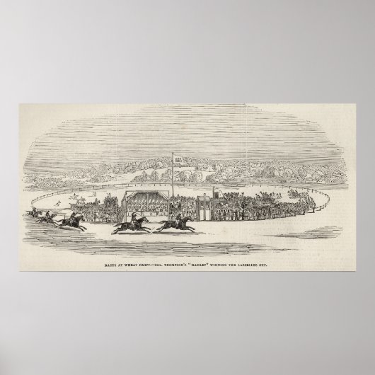 Rennen bei Wheat Croft: Col. Thompsons 'Hamlet' Poster (Vorne)