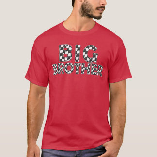 Rennen Big Brother White Black Checkerboar T-Shirt
