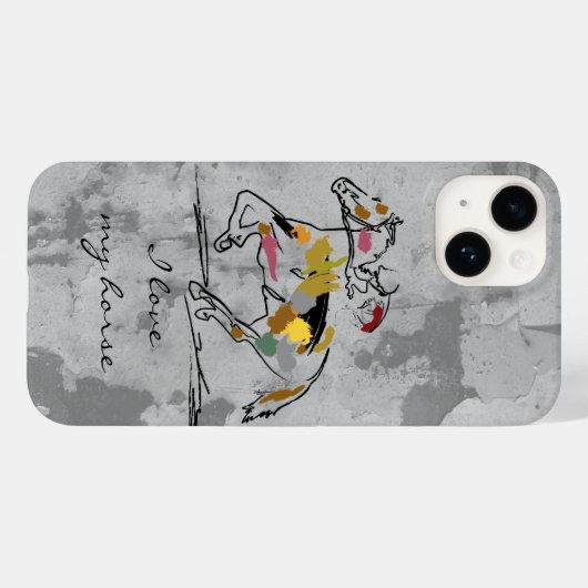 Rennen Case-Mate iPhone Case (Rückseite (Horizontal))