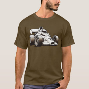 Rennen der weißen Formel Eins T-Shirt