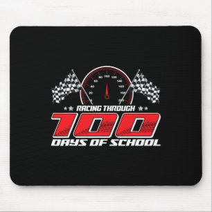 Rennen durch 100 Tage Schule Funny Race Auto B Mousepad