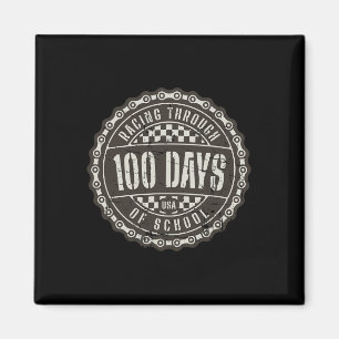 Rennen durch 100 Tage Schule - Motorrad-Rutsche Magnet