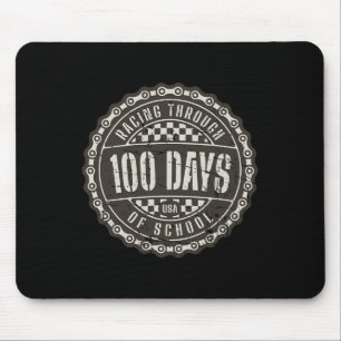 Rennen durch 100 Tage Schule - Motorrad-Rutsche Mousepad