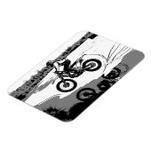 Rennen durch das Wasser - Motocross Rider Magnet (Linke Seite)