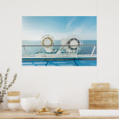 Rennen eines Kreuzfahrtschiffs Poster (Küche)