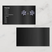 Rennen-Flaggen-Visitenkarte Visitenkarte (Vorne/Hinten)