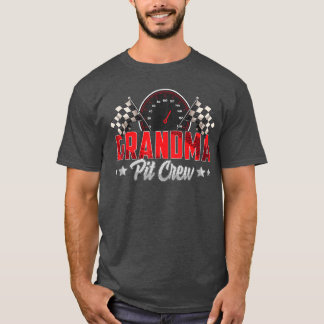 Rennen Geburtstagsfeier Rennfamilie Oma Pit Crew T-Shirt
