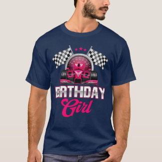 Rennen Geburtstagsmädchen Rennfahrer Geburtstag Pi T-Shirt