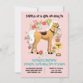 Rennen Geburtstagsparty Einladung (Vorderseite)