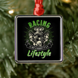 Rennen ist kein Hobby, es ist ein Lifestyle Ornament Aus Metall