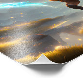 Rennen mit dem Wind: Eine Reise für ein Fantasy-Pf Fotodruck (Ecke)