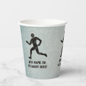 Rennen oder Fitness von Champ laufen - Ihr Text au Pappbecher (Vorderseite)