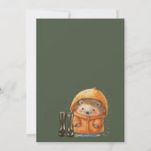 Rennen oder Shine Frühling oder Fall Woodland Gebu Einladung (Rückseite)