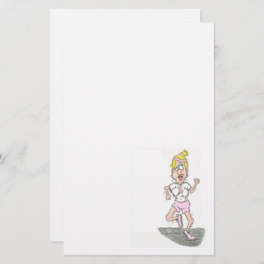 RENNEN-PAPIER BRIEFPAPIER (Vorne/Hinten)