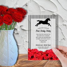 Rennen Pferd und Rosen Derby-Party