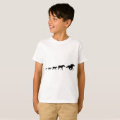 Rennen-PferdeEvolution T-Shirt (Vorne ganz)