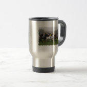 Rennen-Pferdefeld-rostfreie Reise-Tasse Reisebecher (VorderseiteRechts)