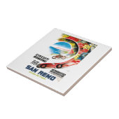 Rennen-Plakat 1947 San Remo Grandprix Fliese (Seite)